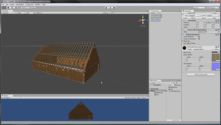 Wikingerhaus unitypackage Low-poly 3D model_2