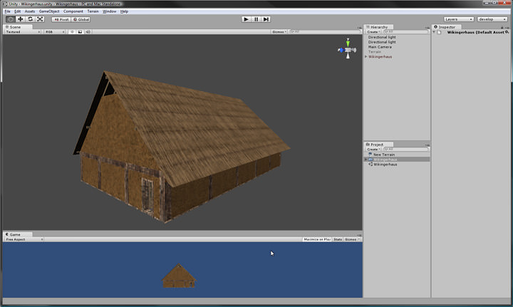 Wikingerhaus unitypackage Low-poly 3D model_1