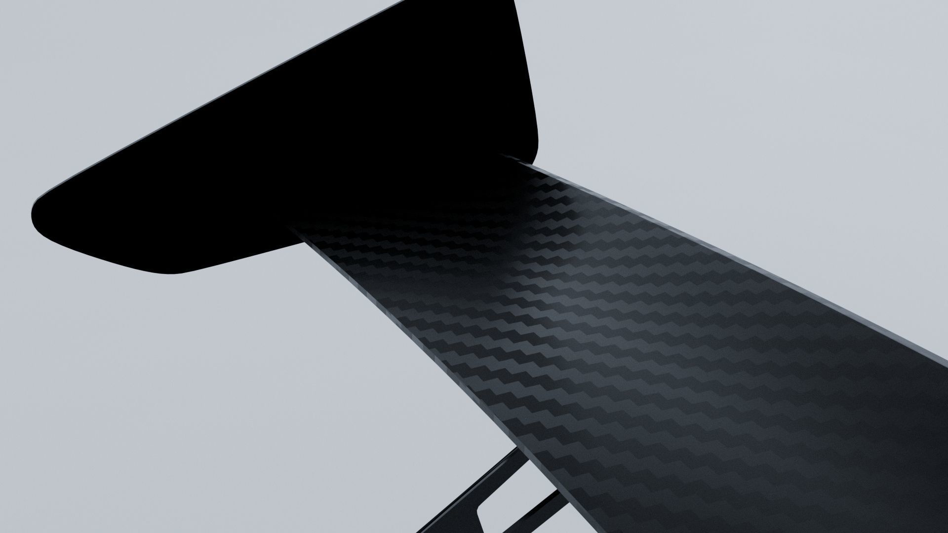 Simple Spoiler Car  Free 3D model_3