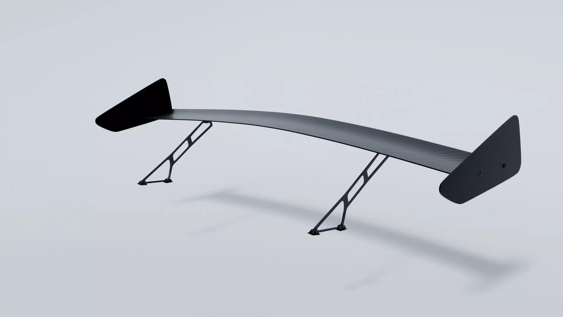 Simple Spoiler Car  Free 3D model_0