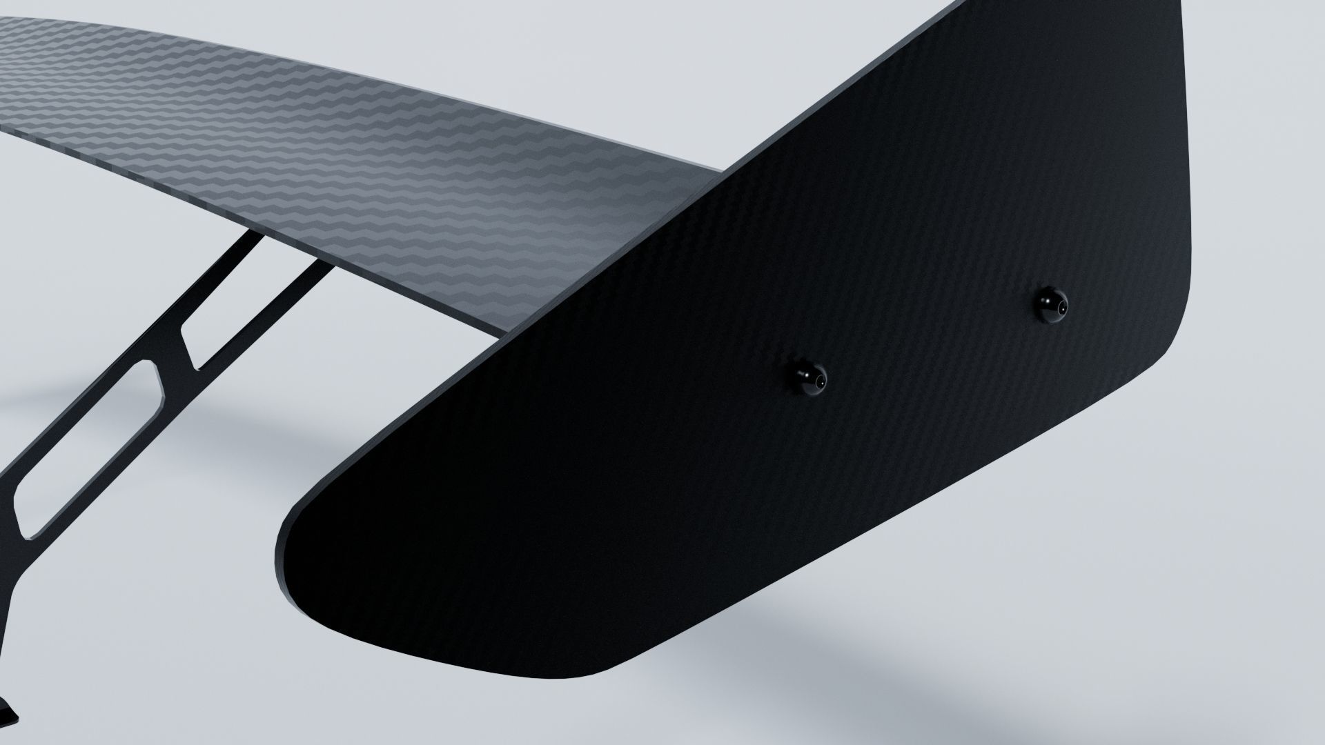 Simple Spoiler Car  Free 3D model_2