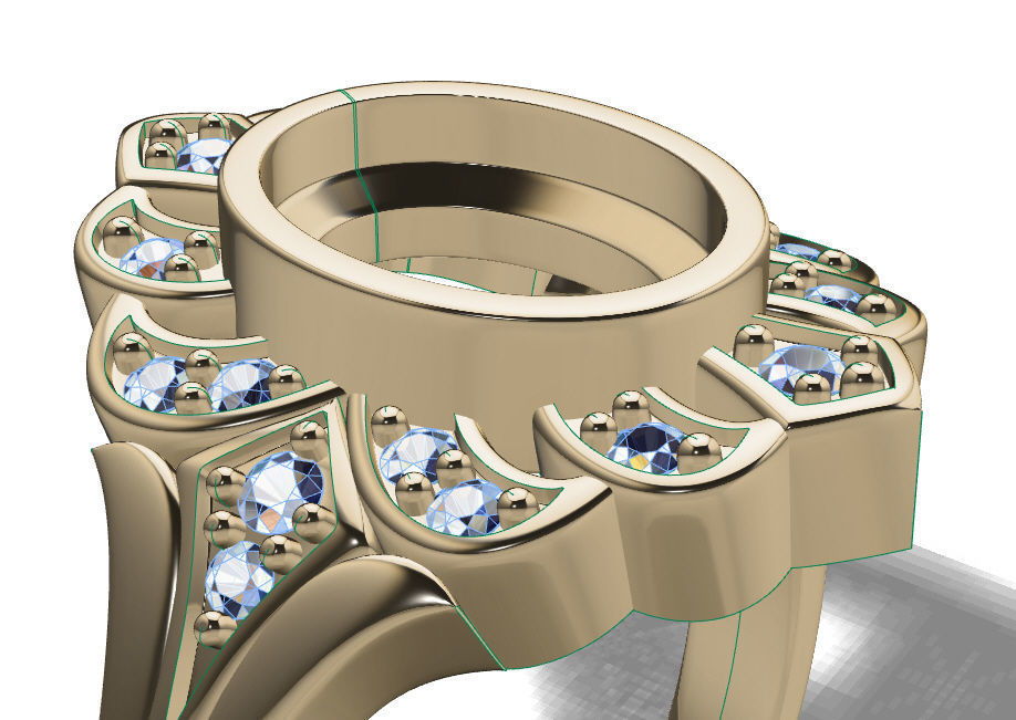 Ring solitare 3D print model_9