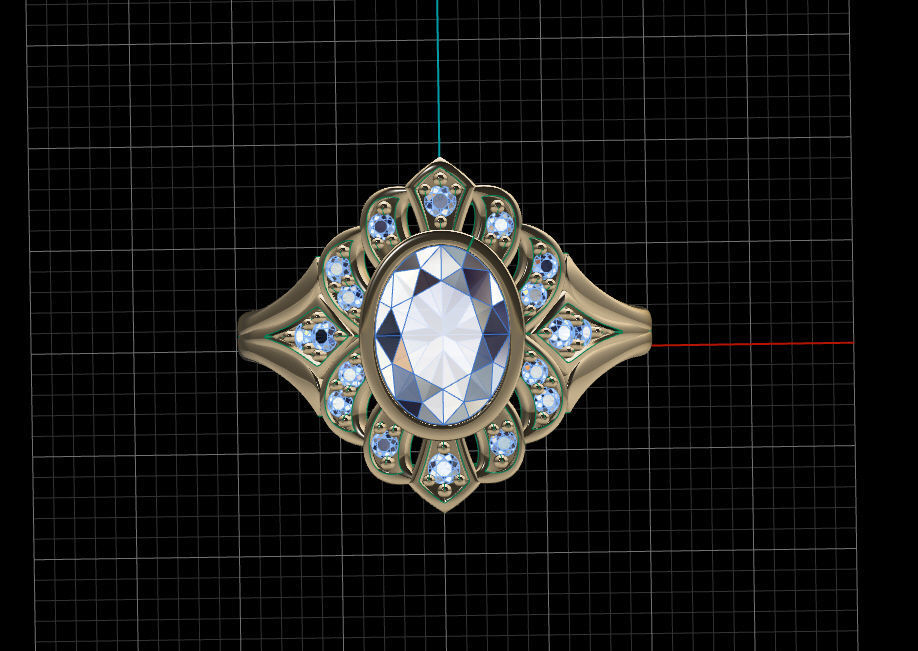 Ring solitare 3D print model_14