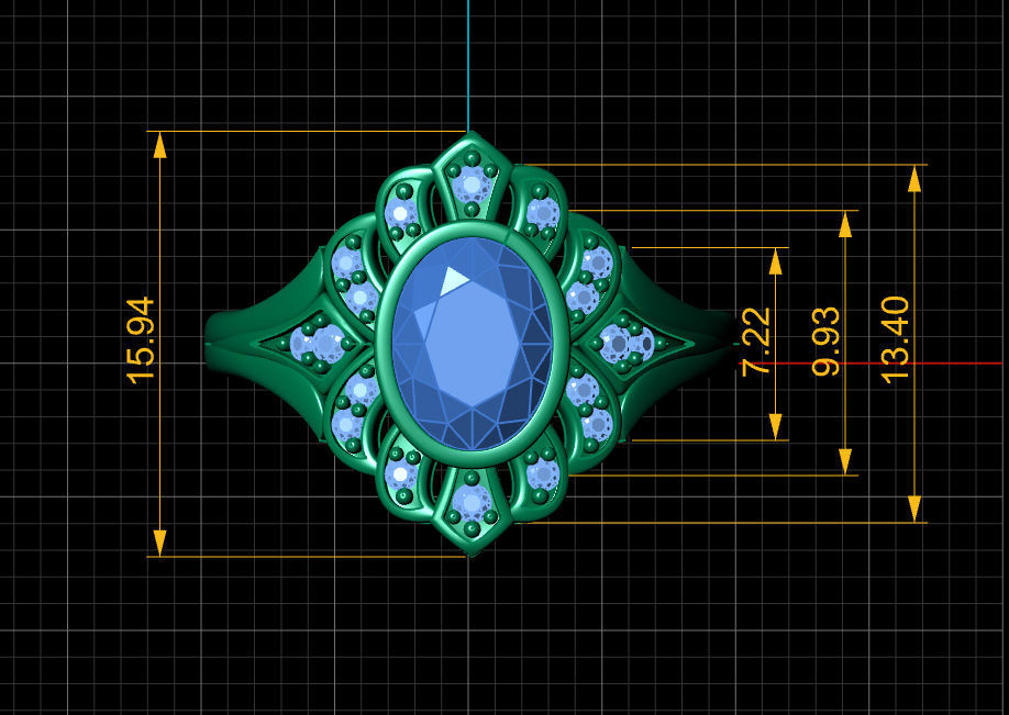 Ring solitare 3D print model_8