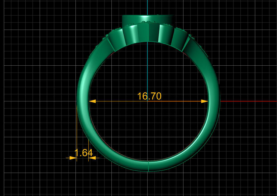 Ring solitare 3D print model_6
