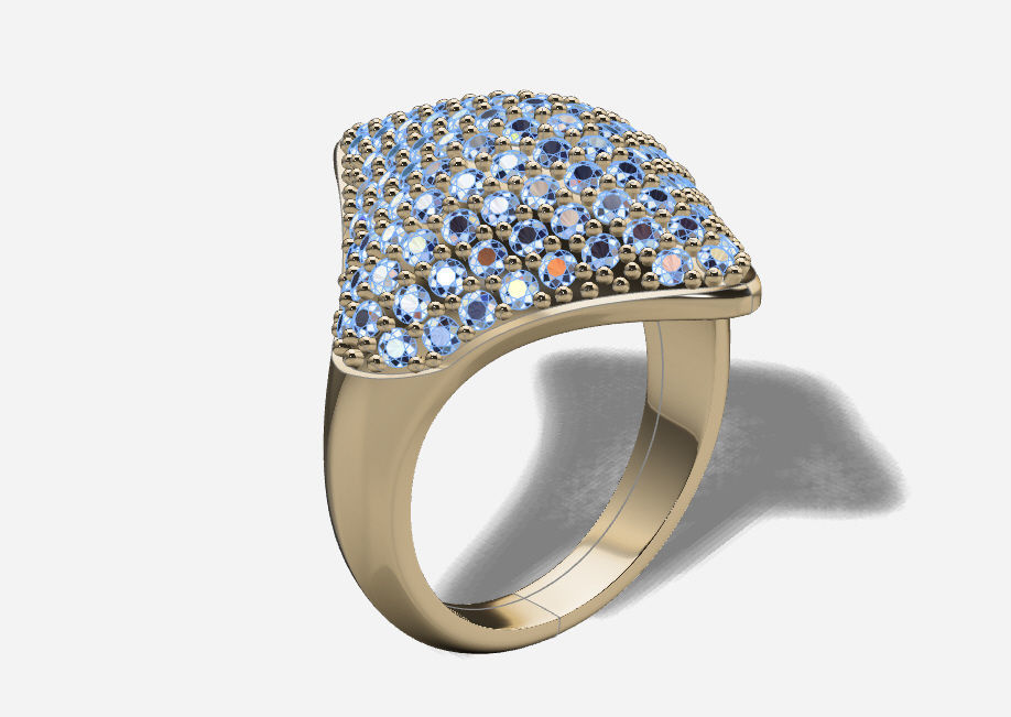 Fashion Ring  3D print model_4