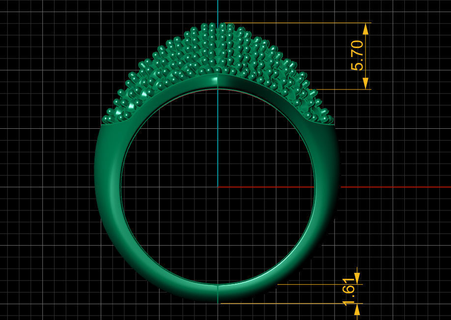 Fashion Ring  3D print model_11