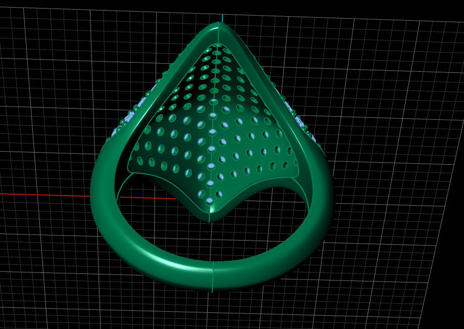 Fashion Ring  3D print model_7