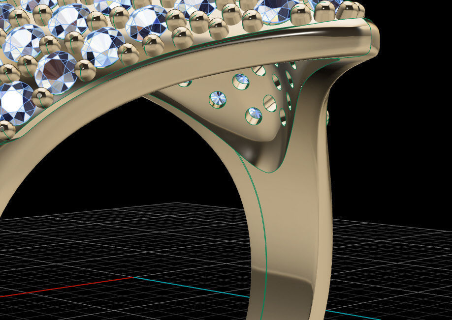 Fashion Ring  3D print model_14