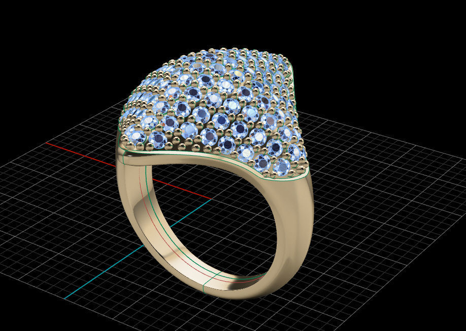 Fashion Ring  3D print model_8