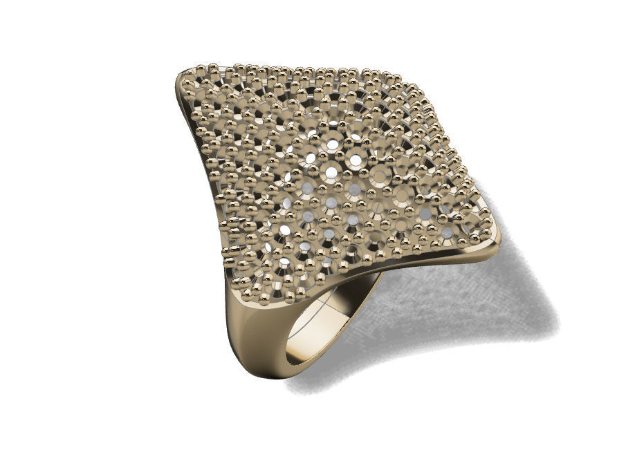 Fashion Ring  3D print model_5