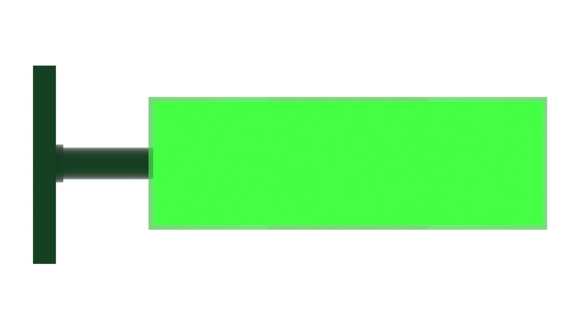 Illuminated Pharmacy Sign Board 3D model_12