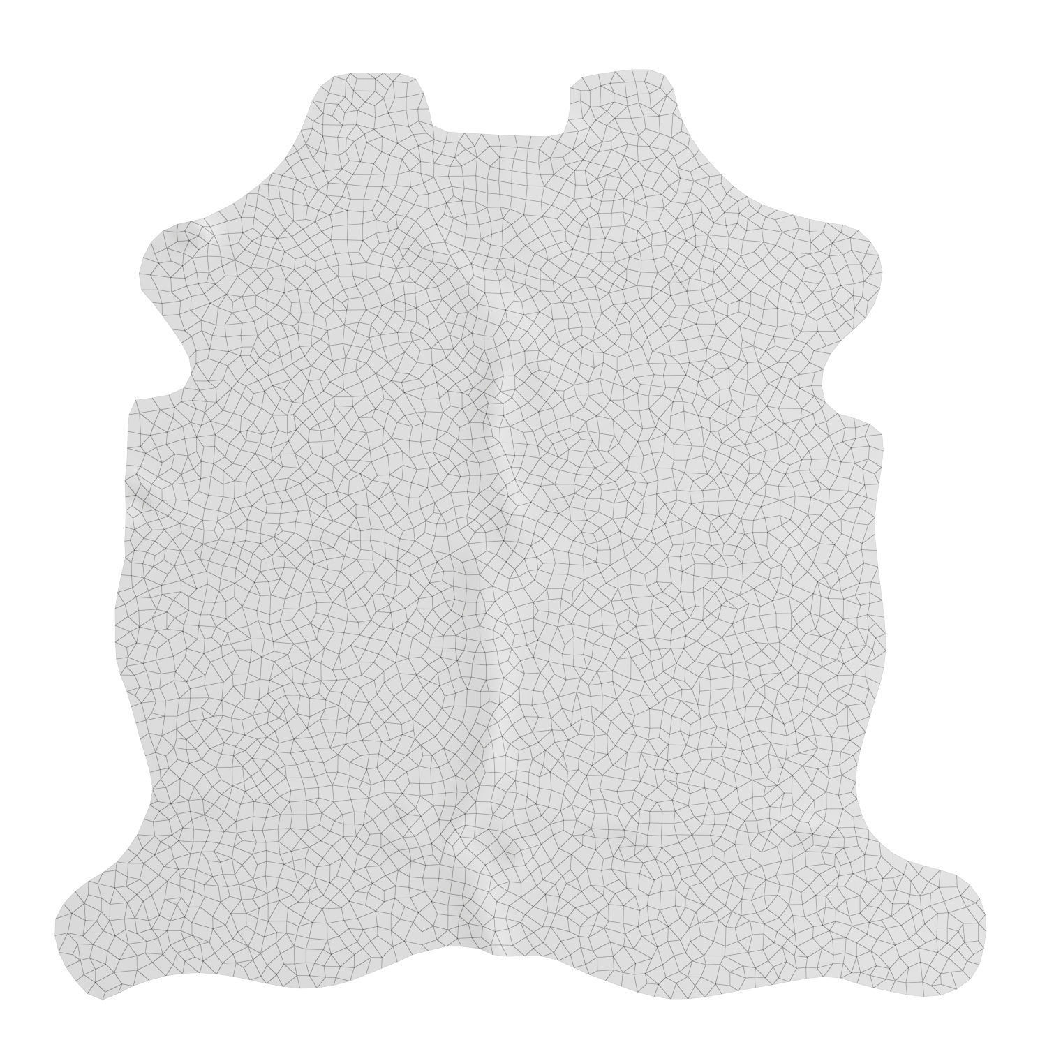 Tricolor Cowhide Rug A27079 3D model_5