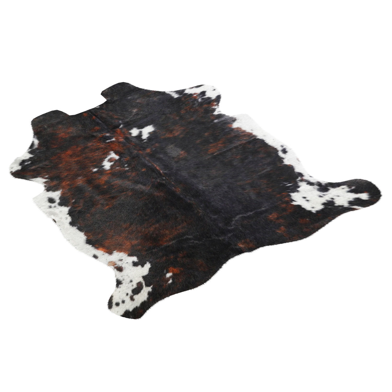 Tricolor Cowhide Rug A27079 3D model_1