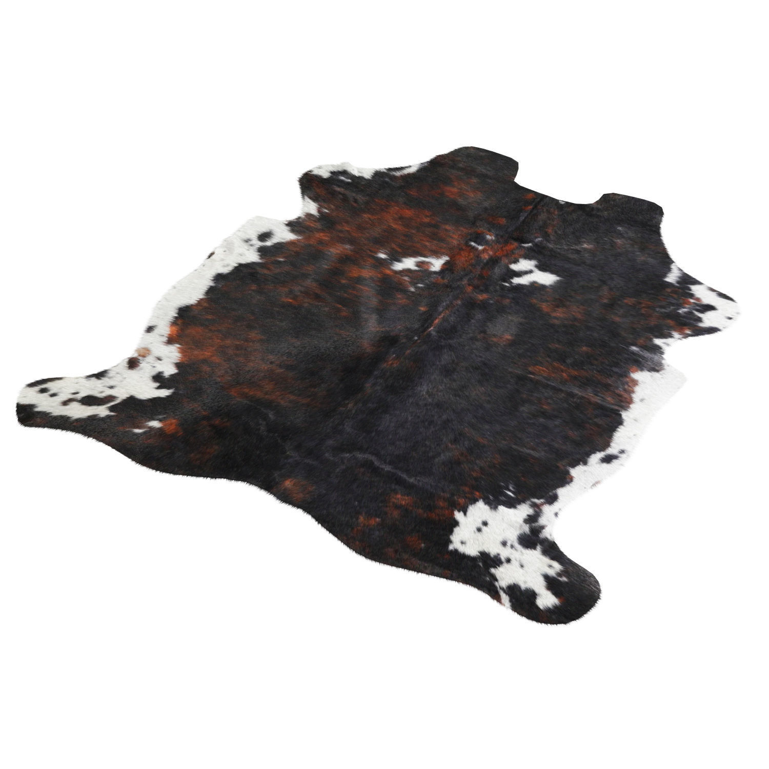 Tricolor Cowhide Rug A27079 3D model_2