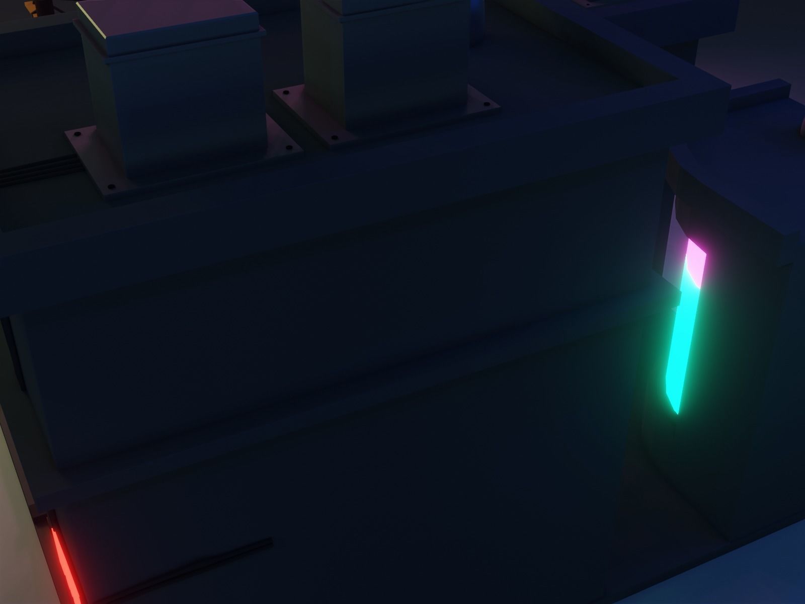 Cyberpunk city 3D model_6