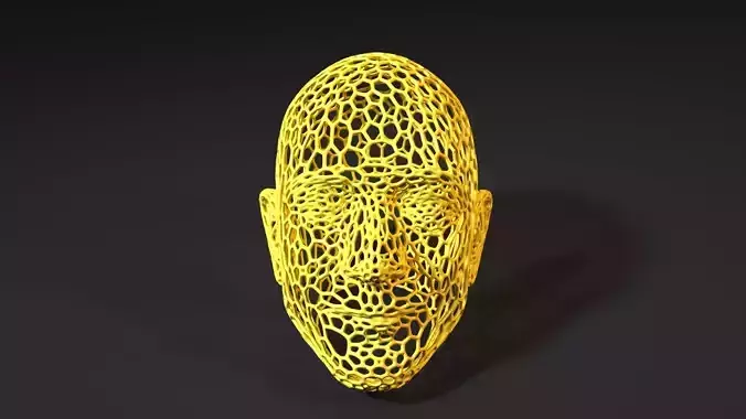 Jeff Bezos voronoi 3D print model