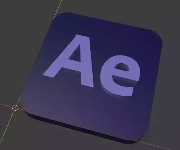After Effects Logo 3D print model
