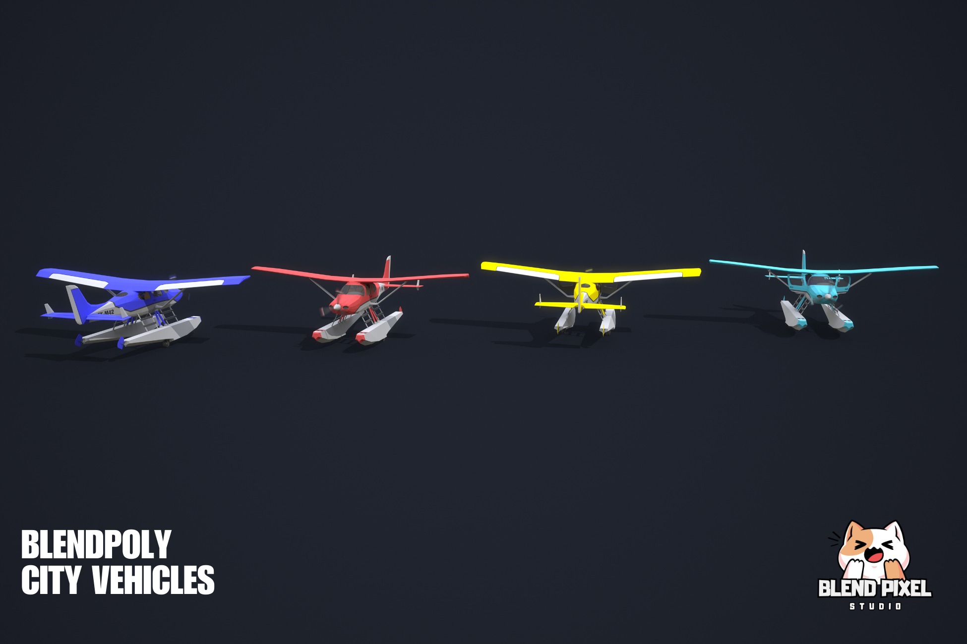 BlendPoly City Vehicles - Low Poly Assets Low-poly 3D model_92