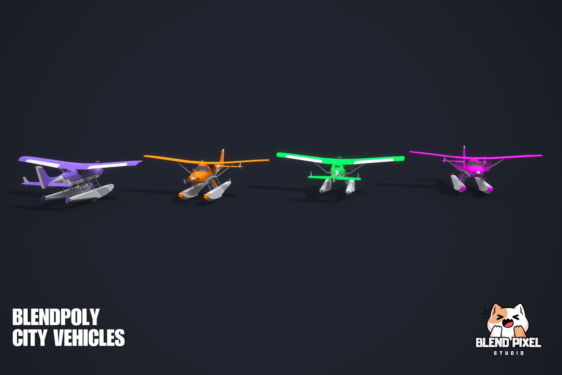 BlendPoly City Vehicles - Low Poly Assets Low-poly 3D model_94