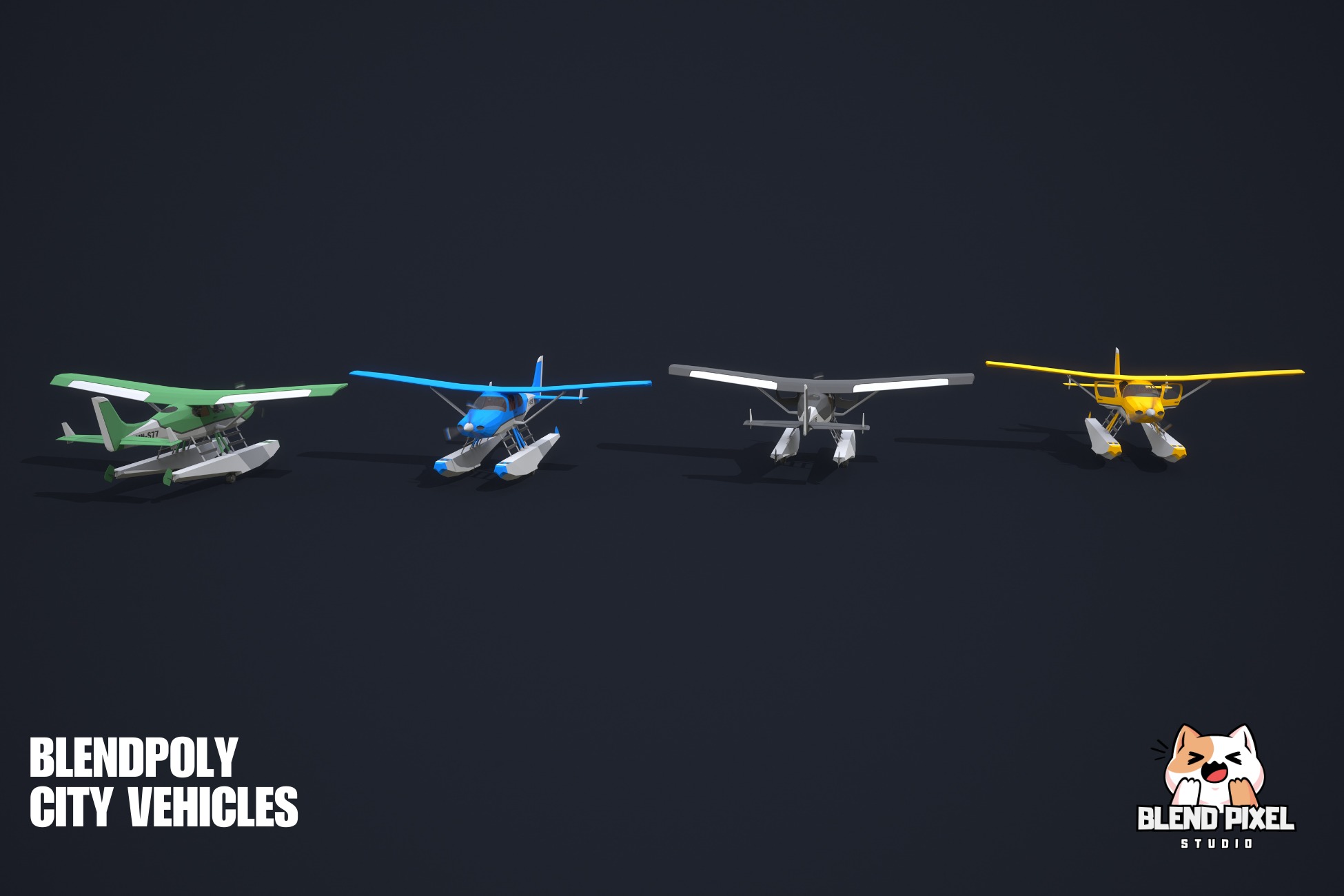 BlendPoly City Vehicles - Low Poly Assets Low-poly 3D model_93
