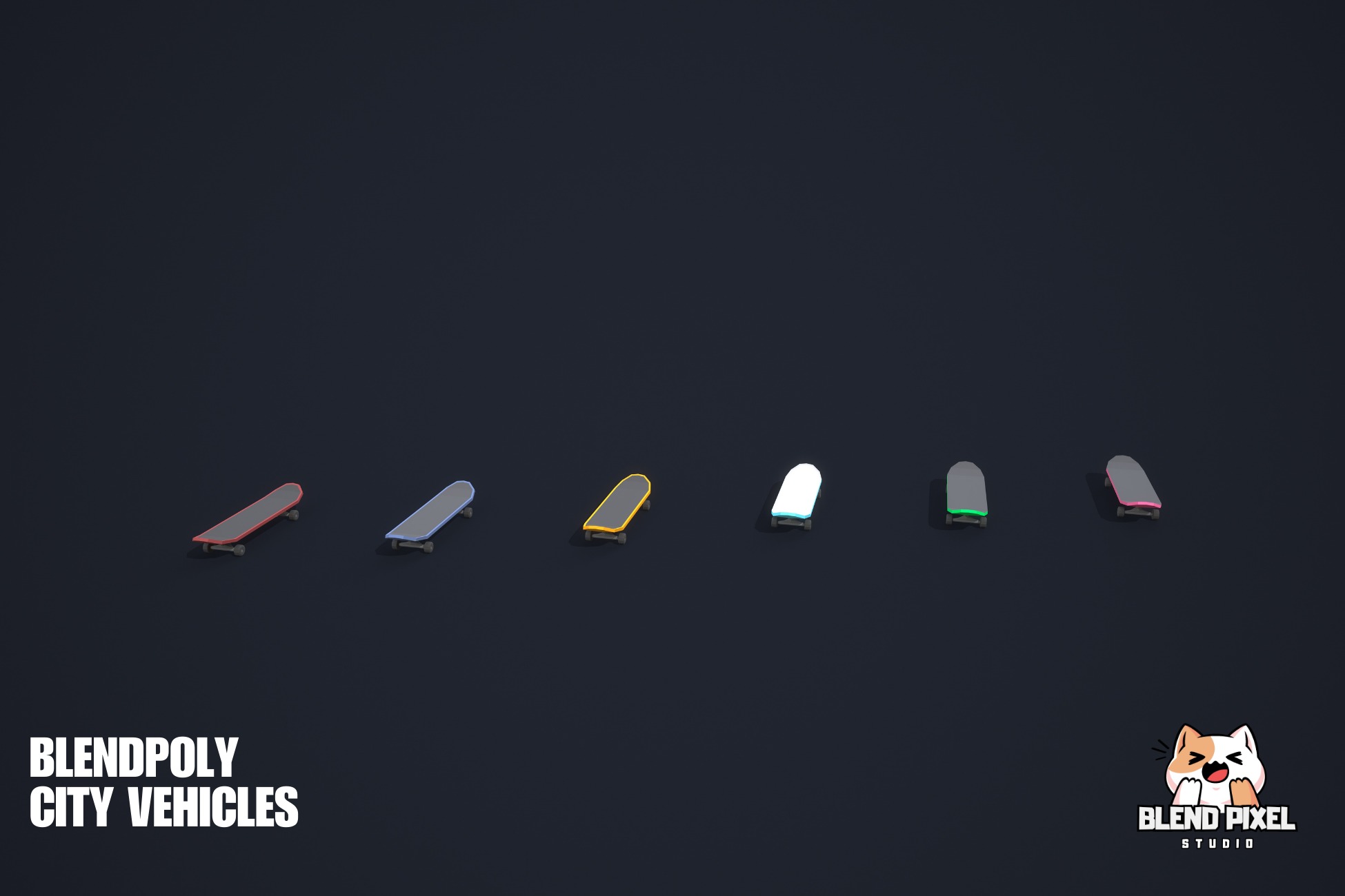 BlendPoly City Vehicles - Low Poly Assets Low-poly 3D model_35