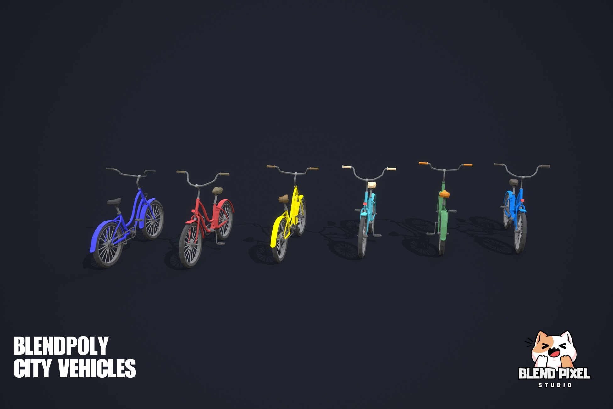 BlendPoly City Vehicles - Low Poly Assets Low-poly 3D model_38