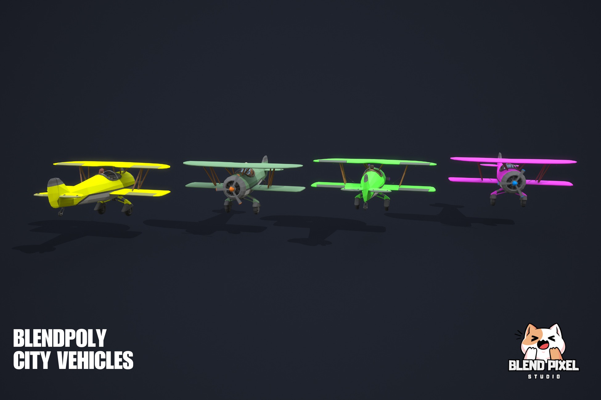 BlendPoly City Vehicles - Low Poly Assets Low-poly 3D model_22