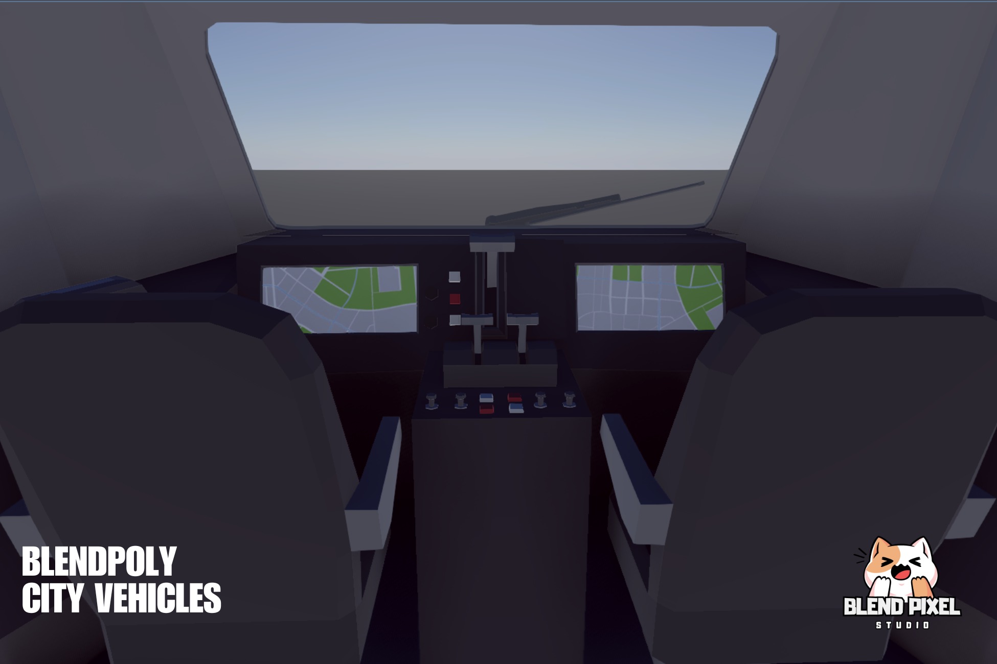 BlendPoly City Vehicles - Low Poly Assets Low-poly 3D model_32