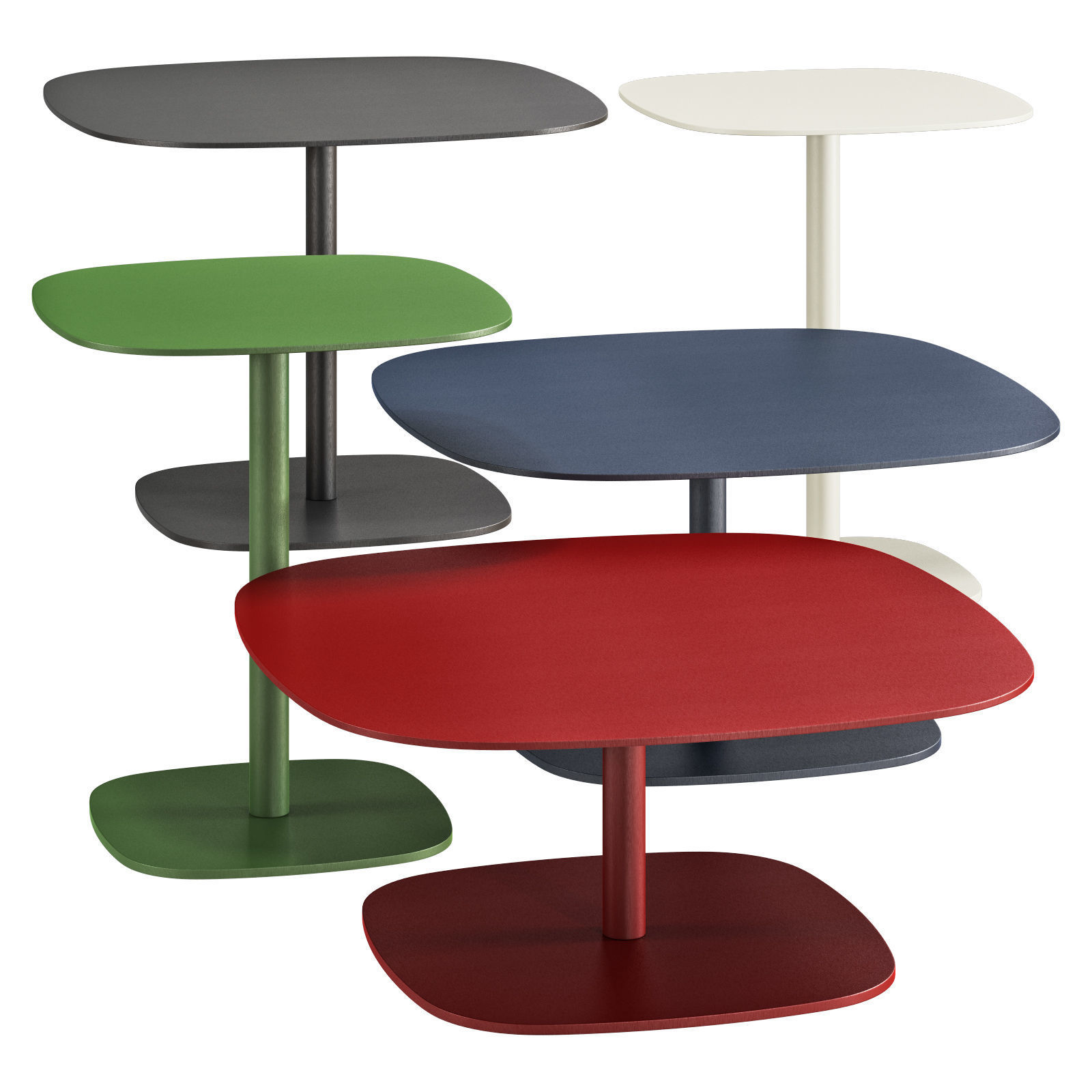 Gallotti and radice chantal coffee tables 3D model_1