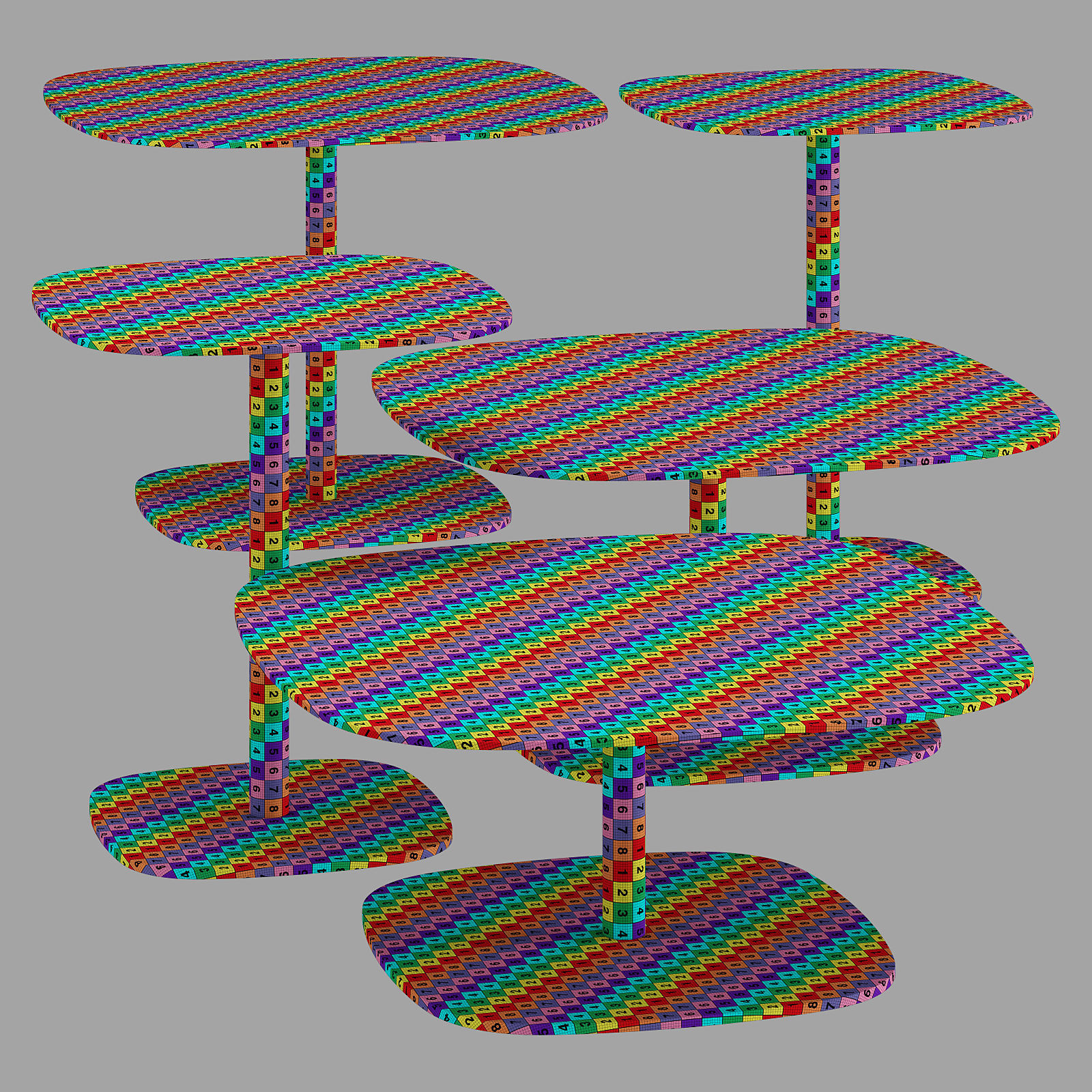 Gallotti and radice chantal coffee tables 3D model_8
