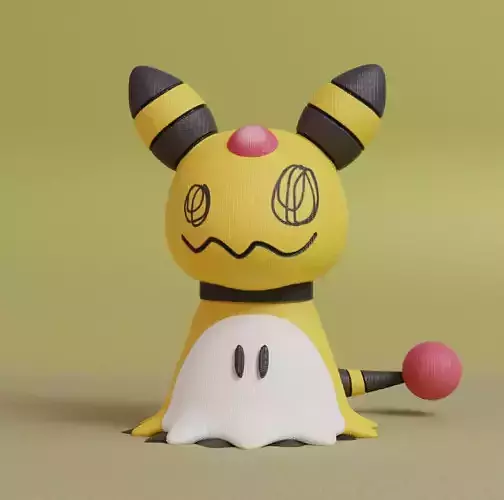 Pokemon - Mimikyu Ampharos  3D print model