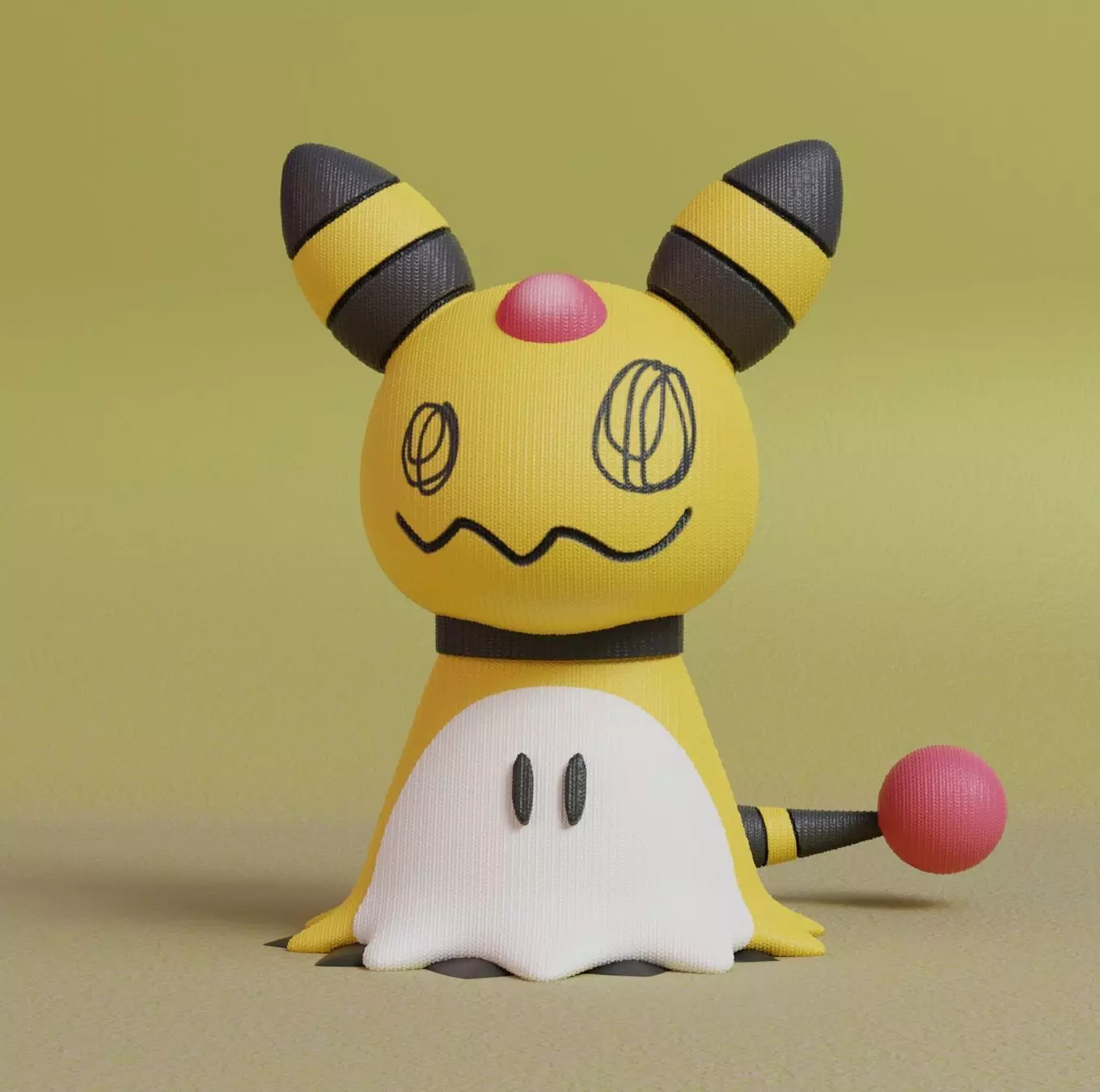 Pokemon - Mimikyu Ampharos  3D print model_0