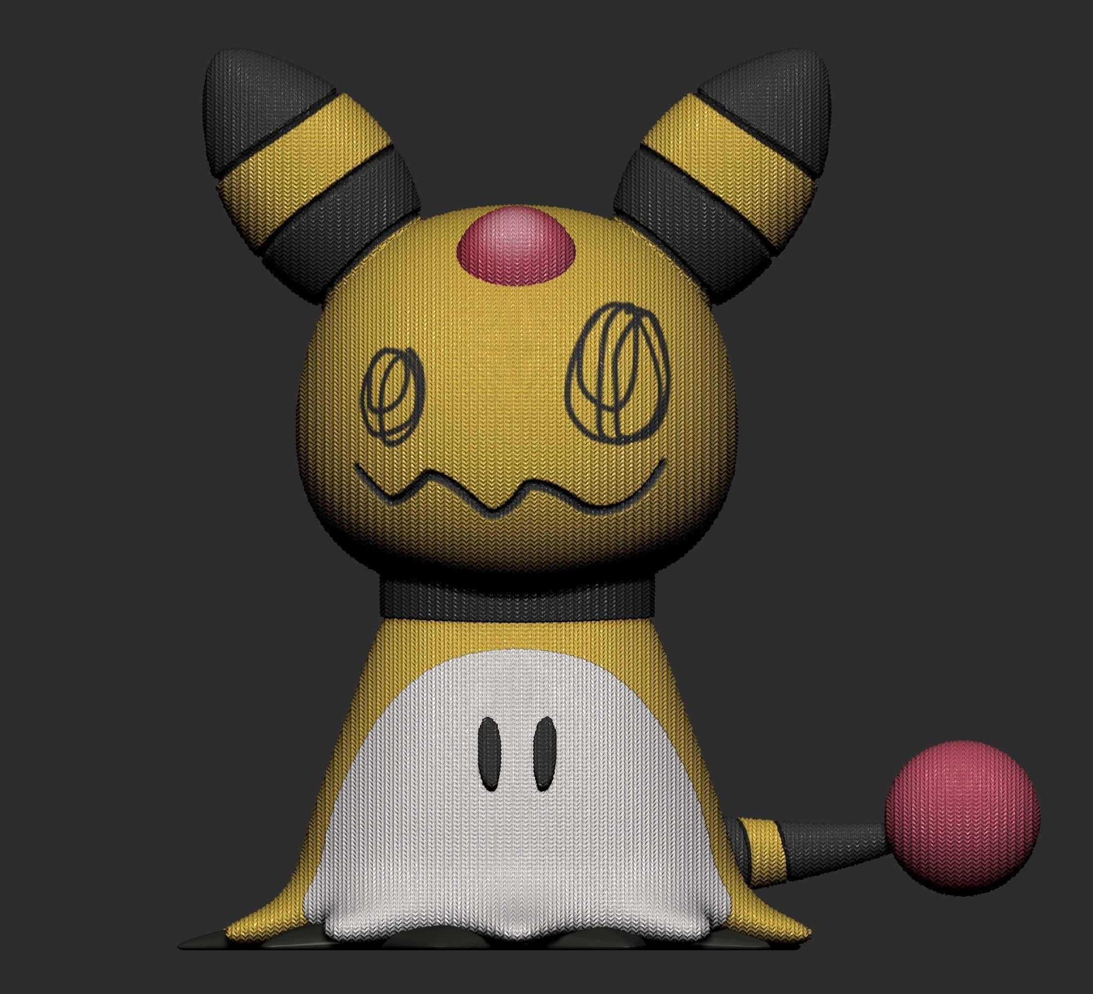 Pokemon - Mimikyu Ampharos  3D print model_1