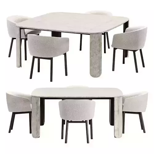 Gallotti and radice clemo-t dining set 3 170x170