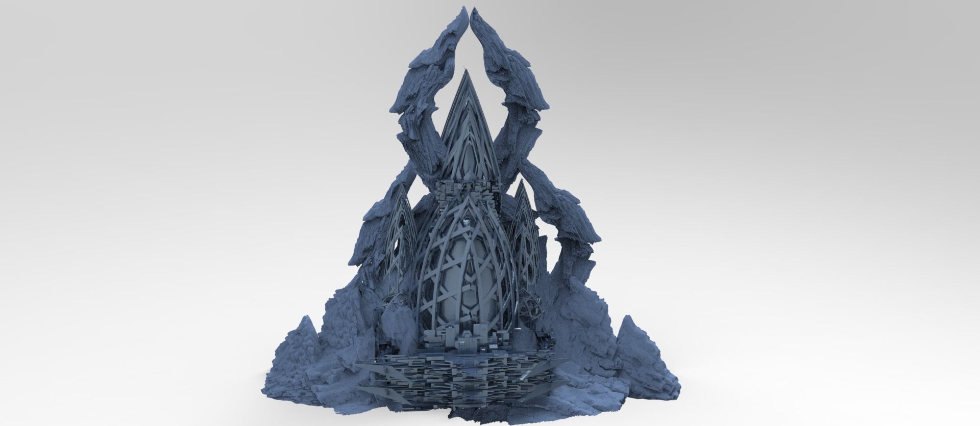 Arcane Mountain Elite Cliffs 3D model_1