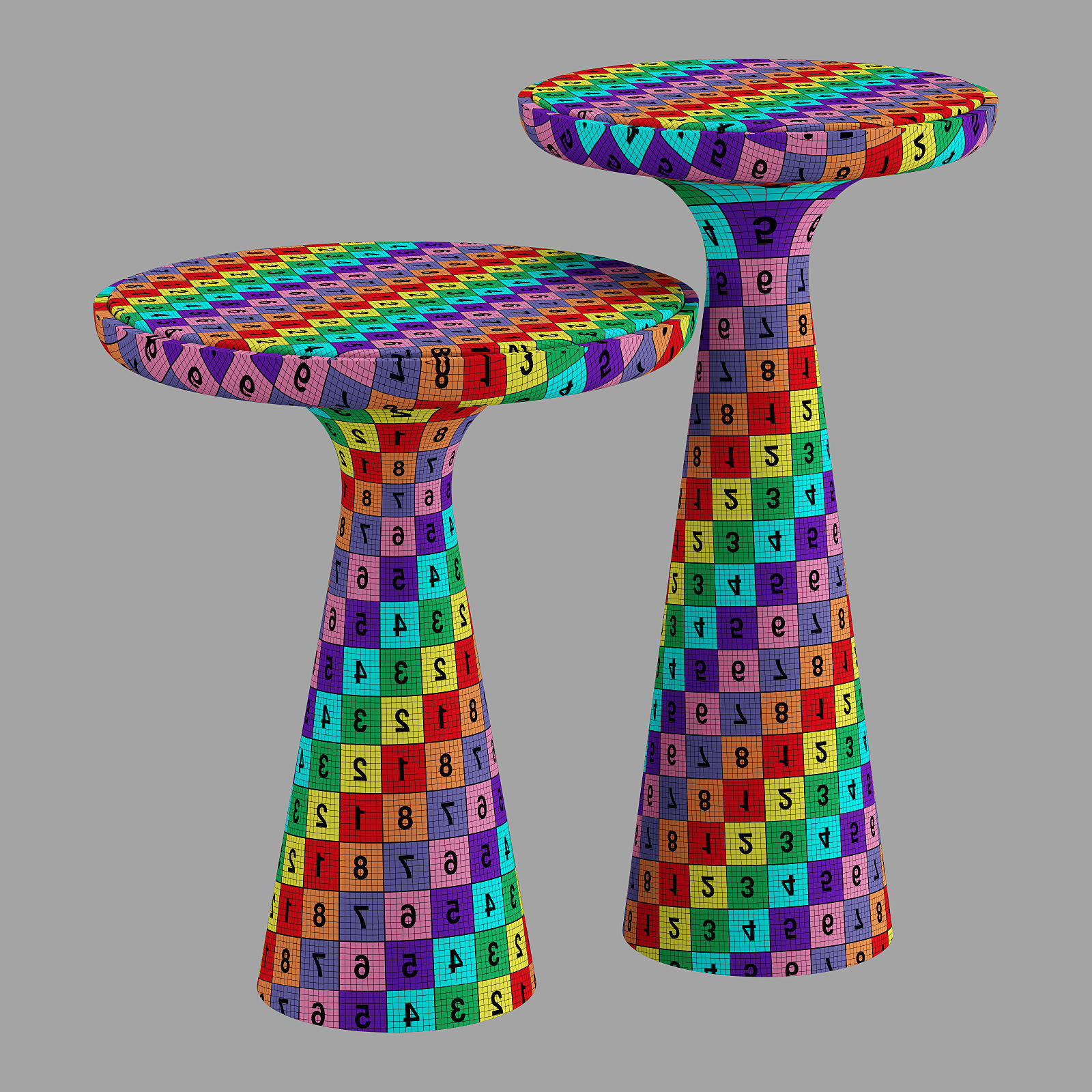 Gallotti and radice fante marble top coffee tables 3D model_6