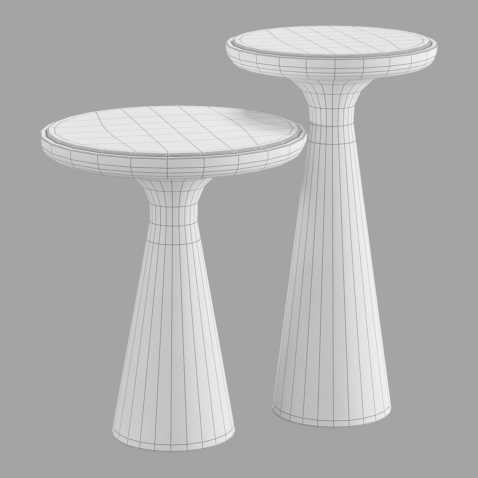 Gallotti and radice fante marble top coffee tables 3D model_5