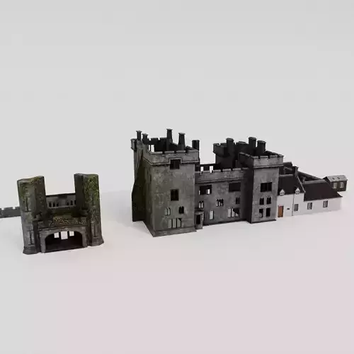 Armadale Castle and Museum Low-poly 3D model
