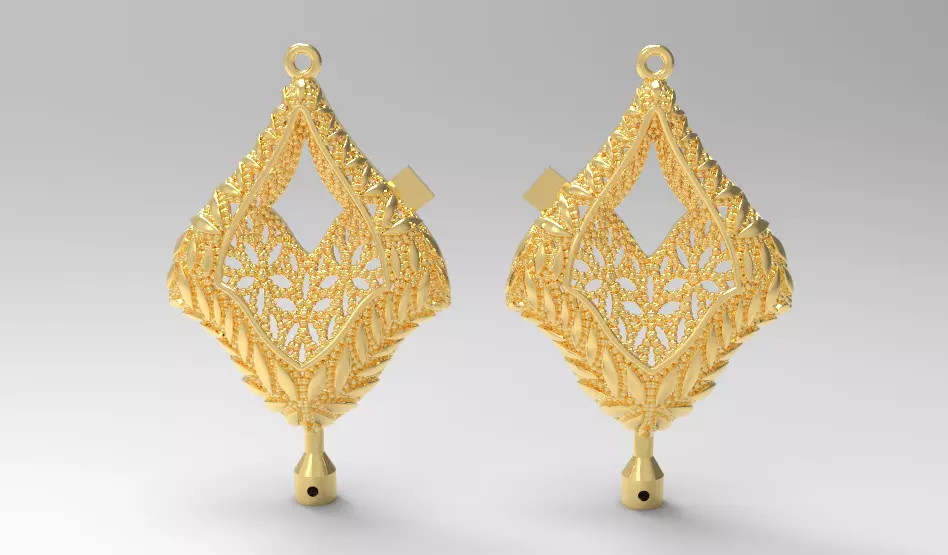 earring flower Free 3D print model