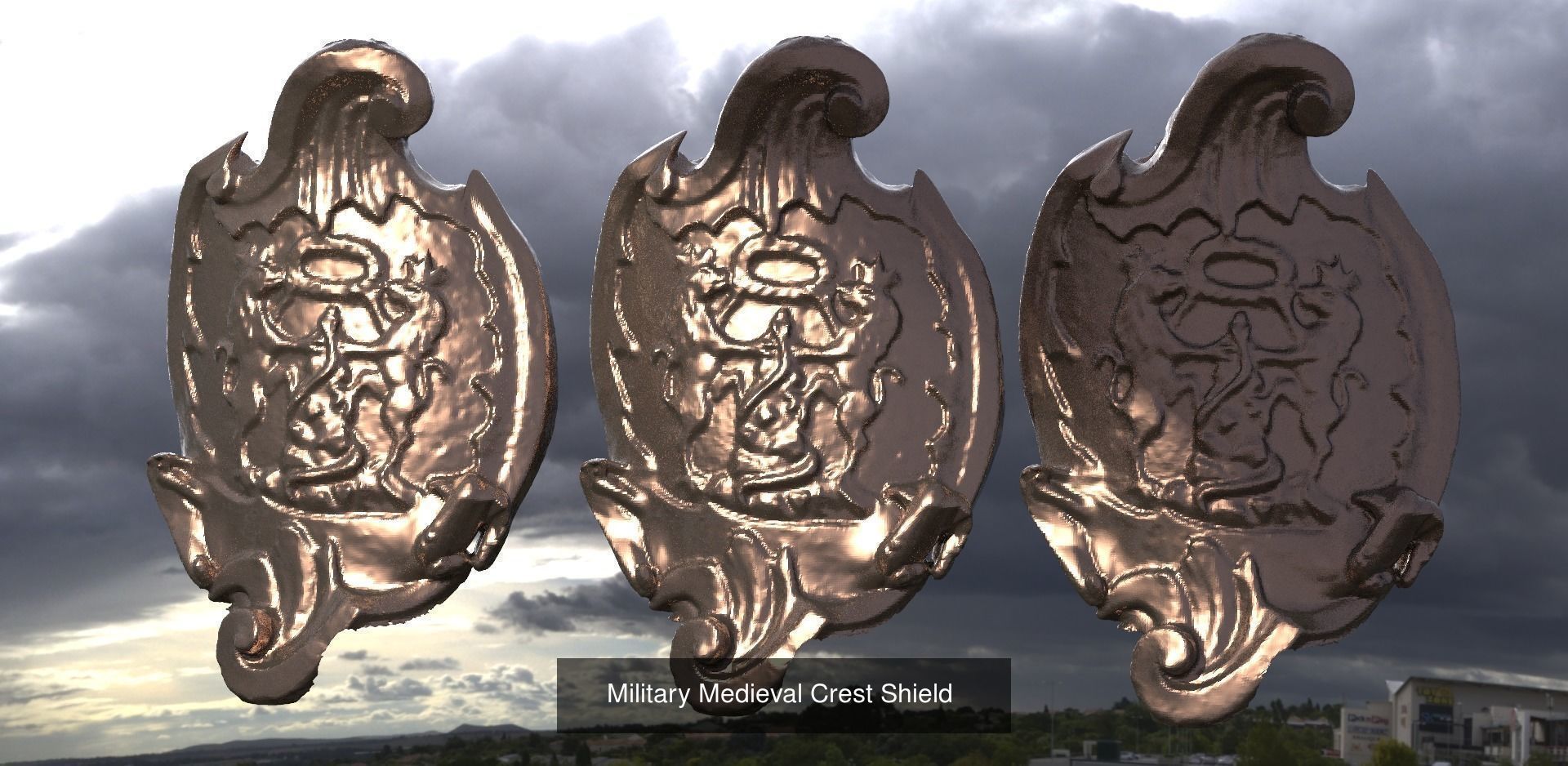 Shield sculpture Grand wall Collection _14