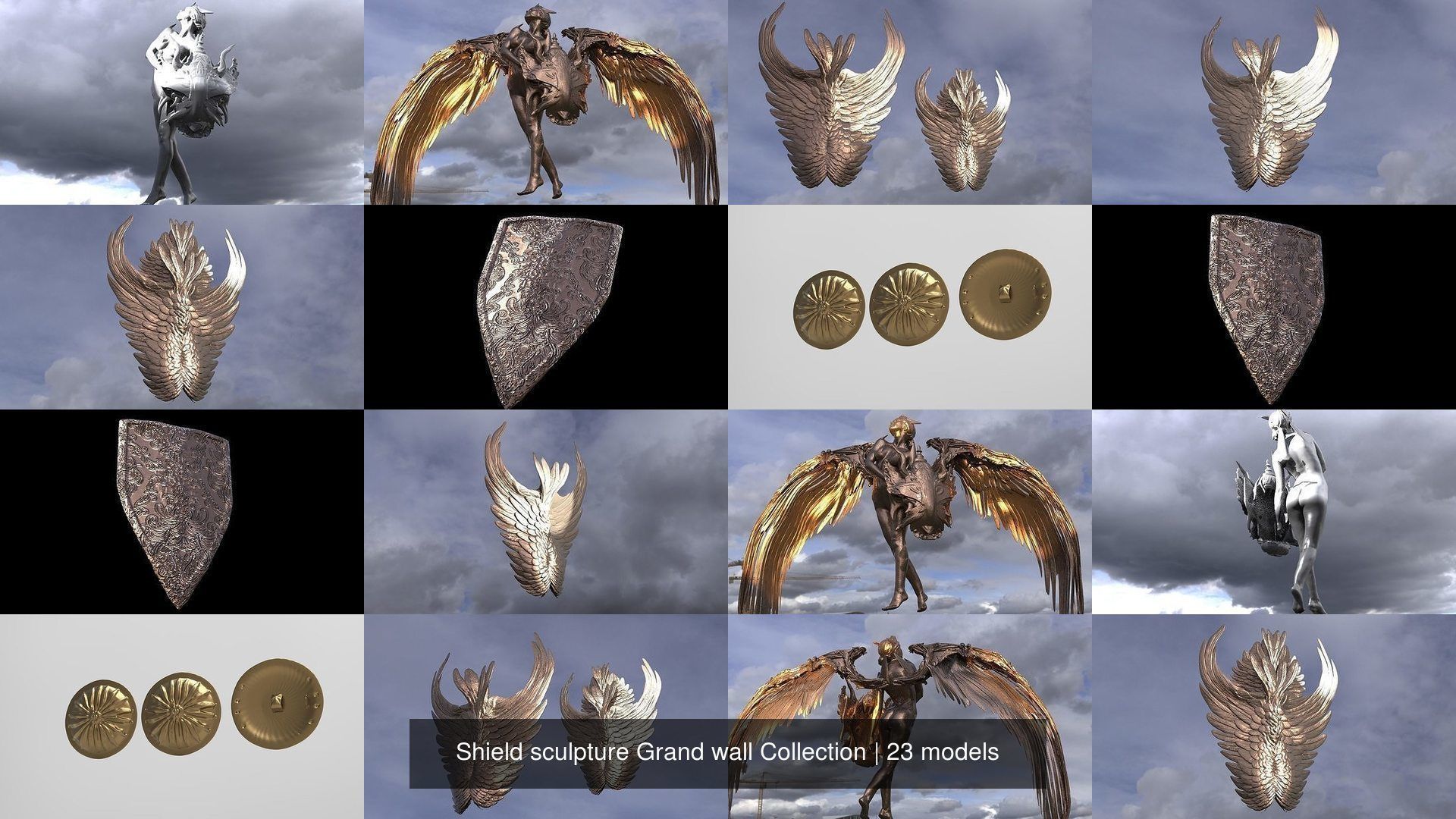 Shield sculpture Grand wall Collection _2