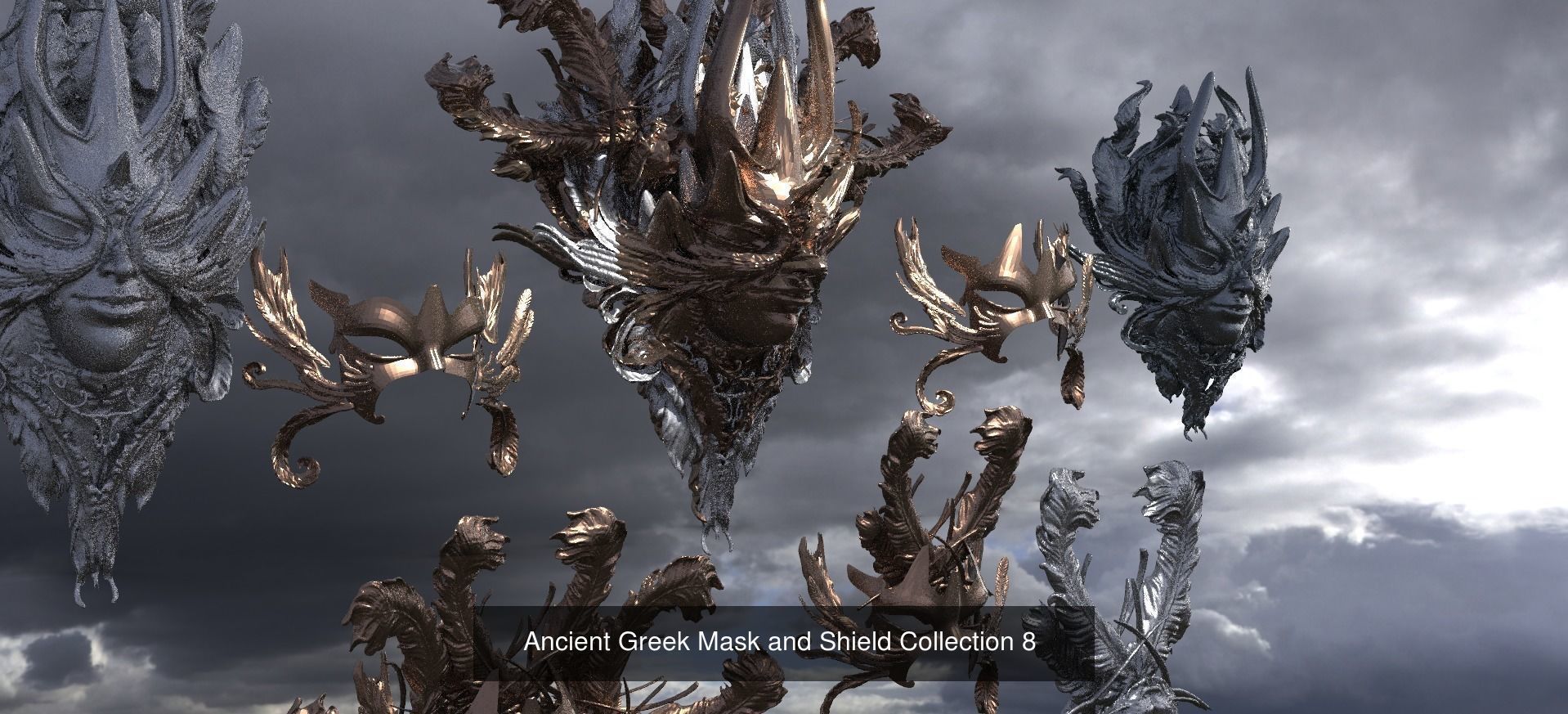 Shield sculpture Grand wall Collection _11