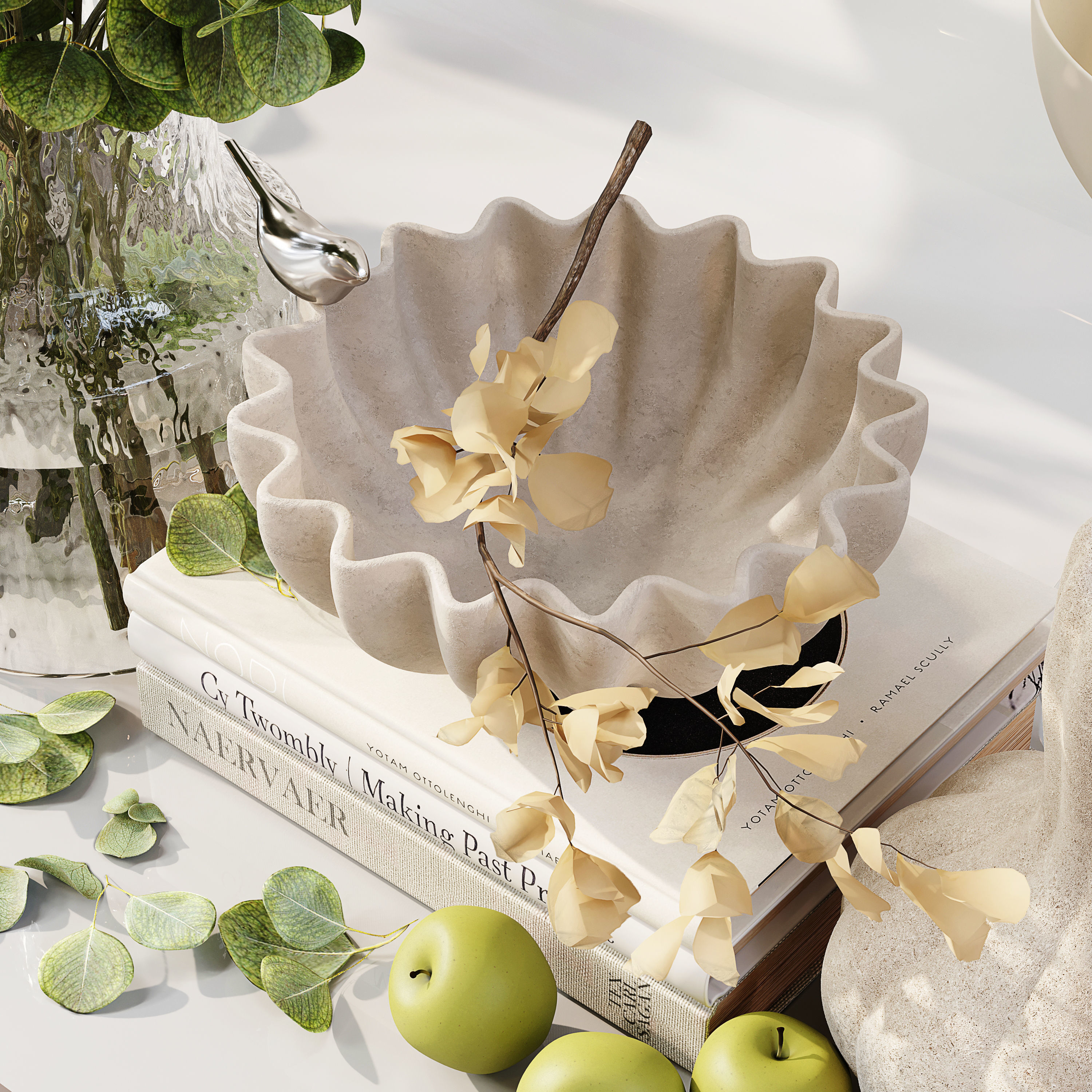 Decorative Set 212 Low-poly 3D model_2