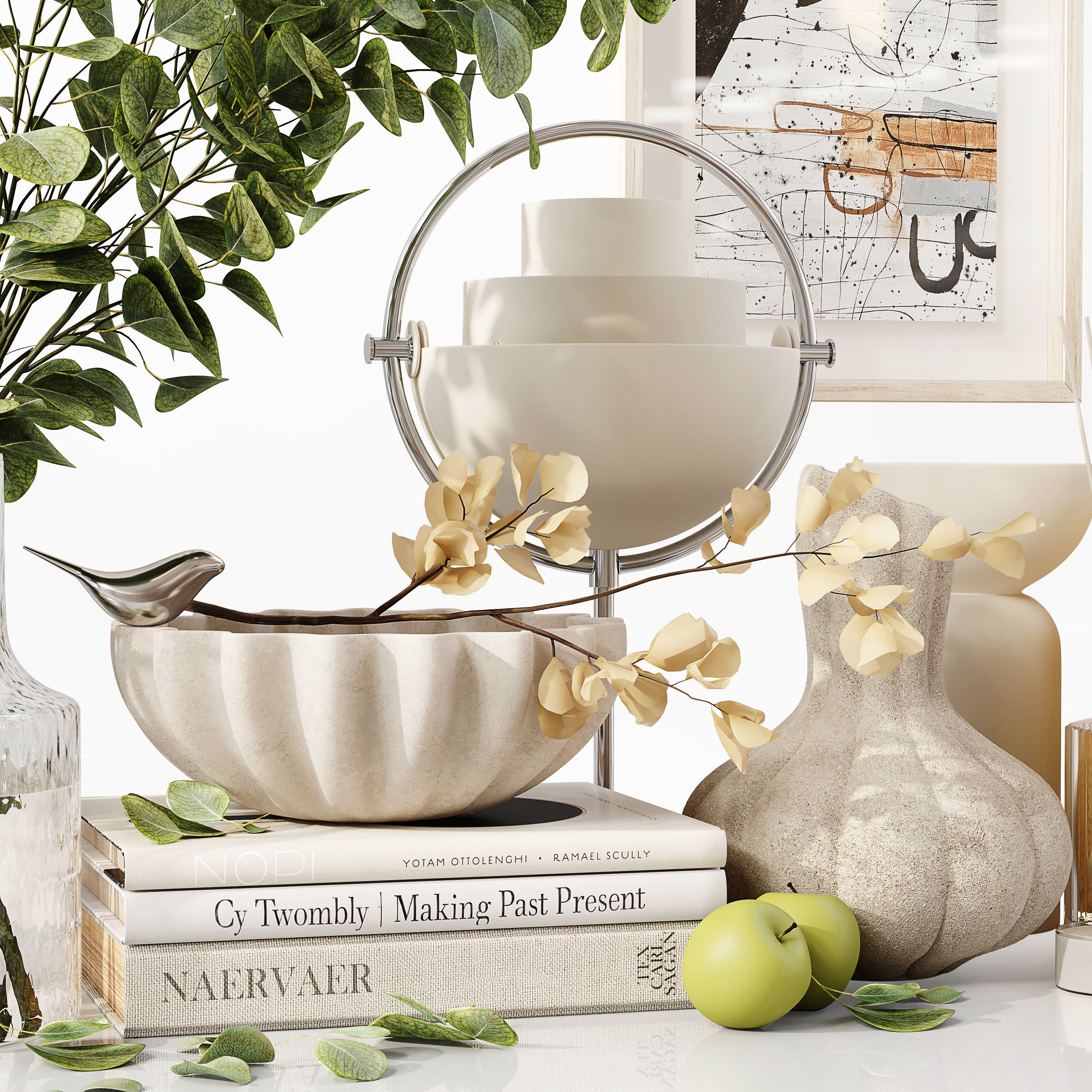 Decorative Set 212 Low-poly 3D model_7