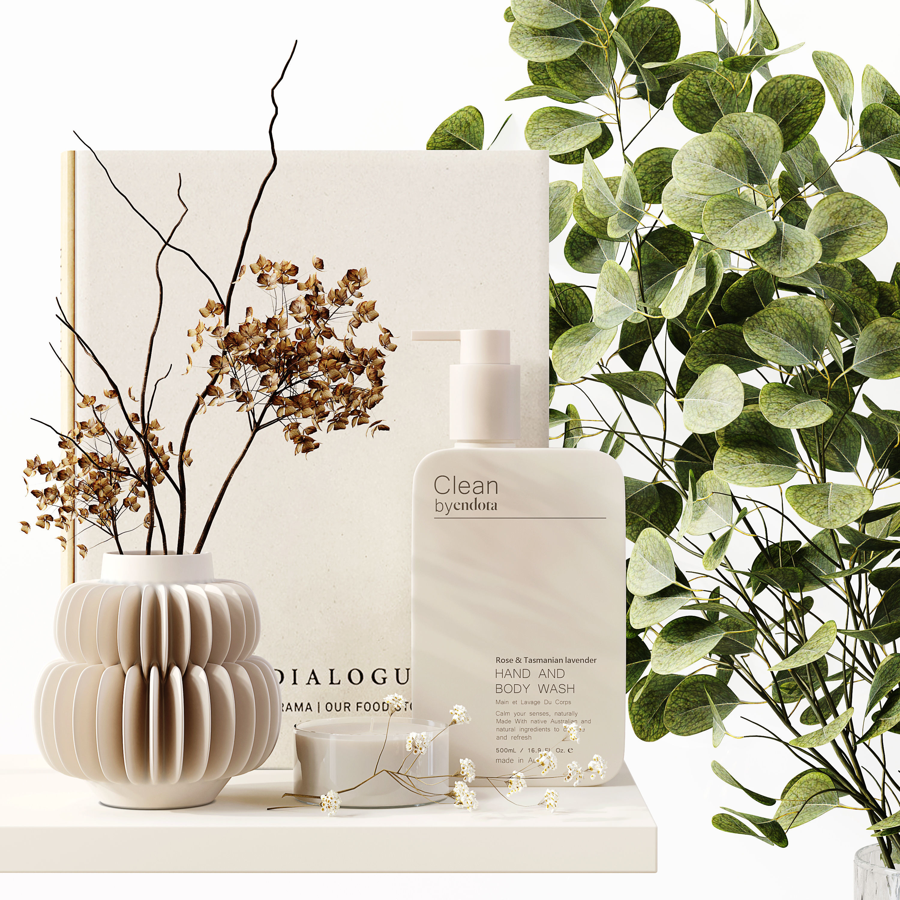 Decorative Set 212 Low-poly 3D model_10