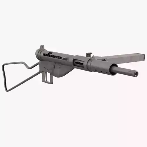 High-Quality Sten Mark 2 3D Model Free 3D model