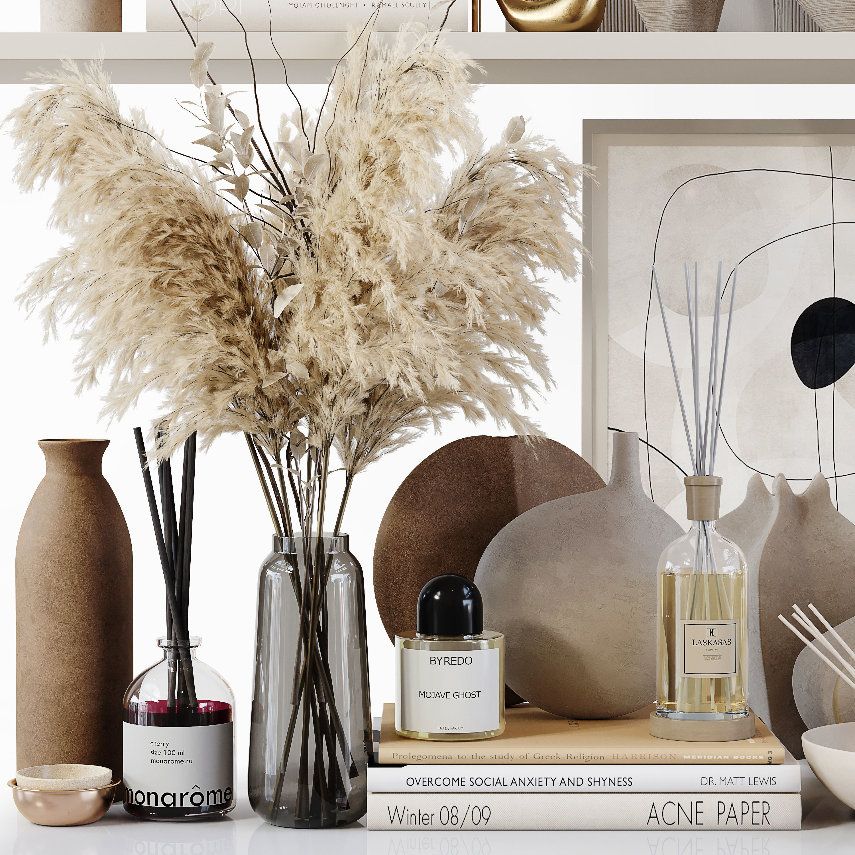 Decorative Set 213 Low-poly 3D model_2