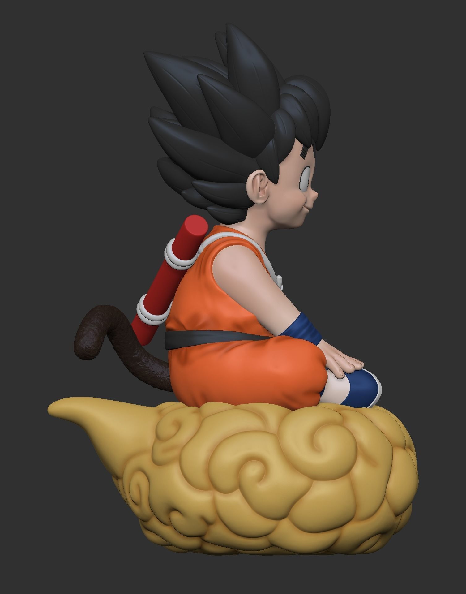 Kid Goku 3D print model_12