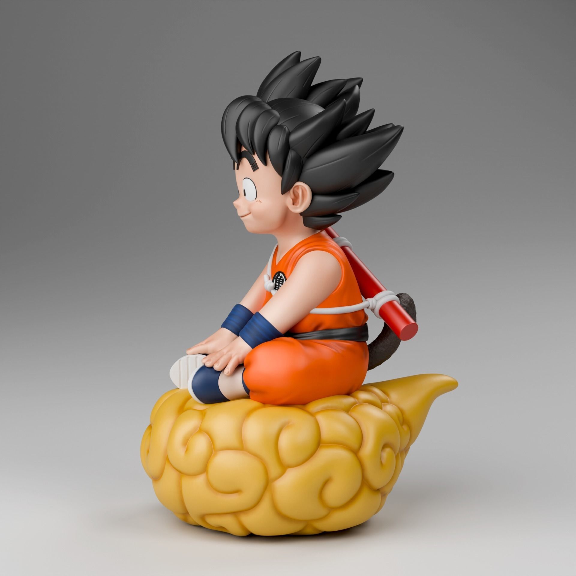 Kid Goku 3D print model_3